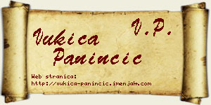 Vukica Paninčić vizit kartica